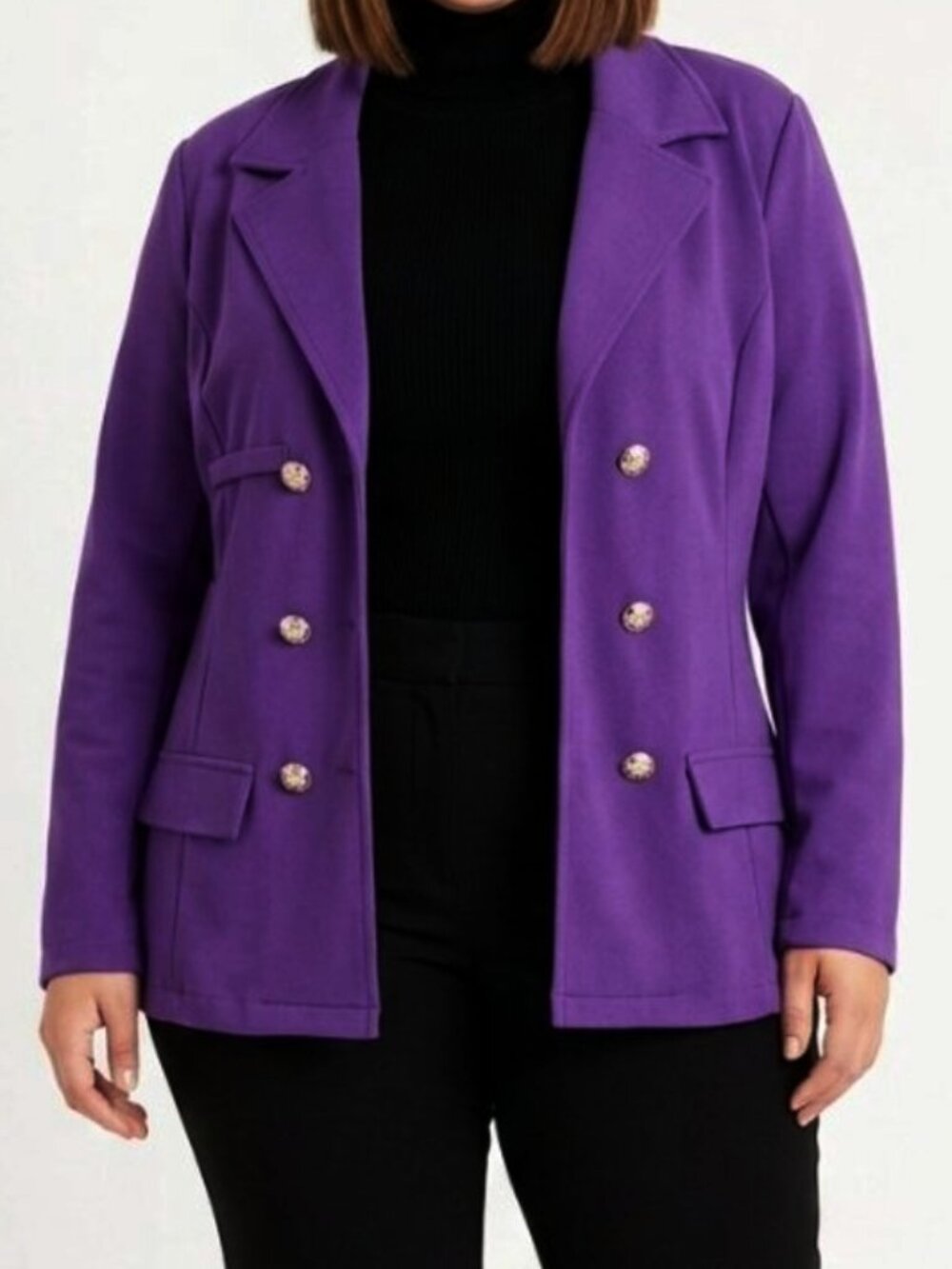 Zolucky Open Front Stretch Blazer Style Jacket- Sz.